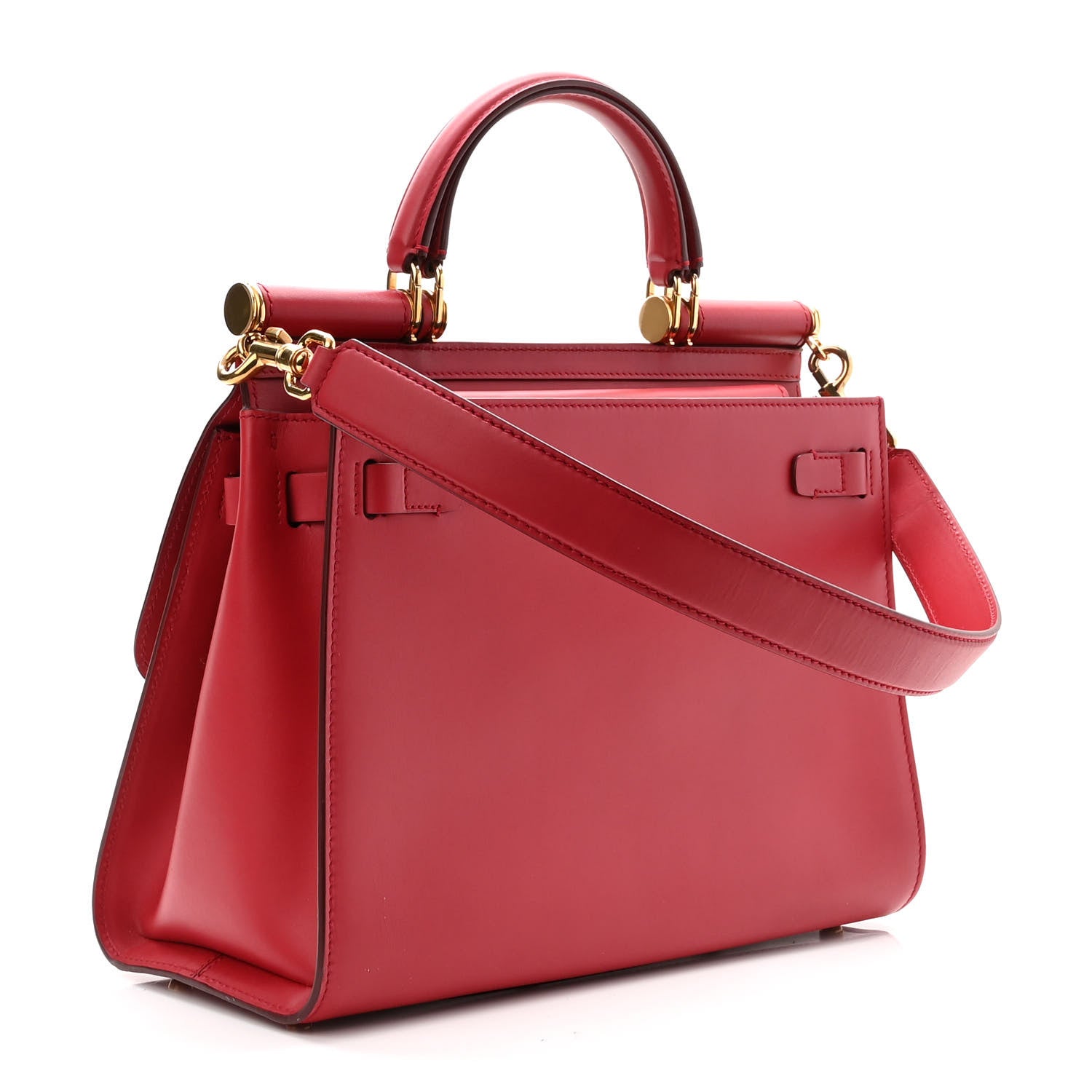 Dolce & Gabbana Vitello Morbido Large Sicily 58 Bag Red 2 of 10