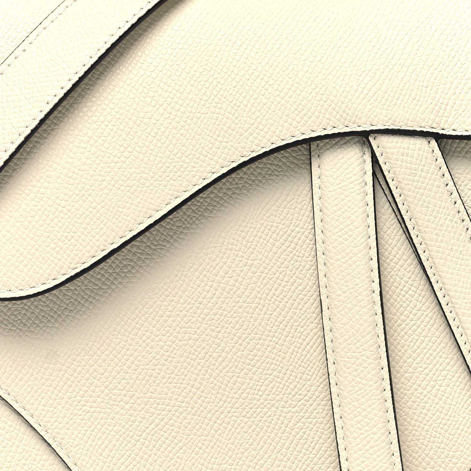 Christian Dior Grained Calfskin Saddle Bag With Strap Latte 8 of 10