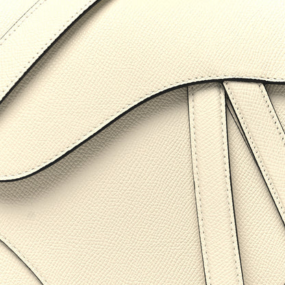 Christian Dior Grained Calfskin Saddle Bag With Strap Latte 8 of 10