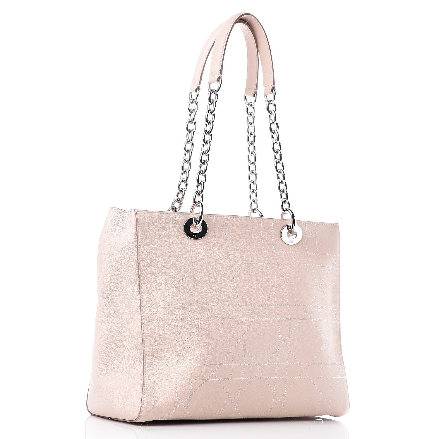 Christian Dior Grained Calfskin Cannage Medium Ultradior Tote Rose Poudre 3 of 14