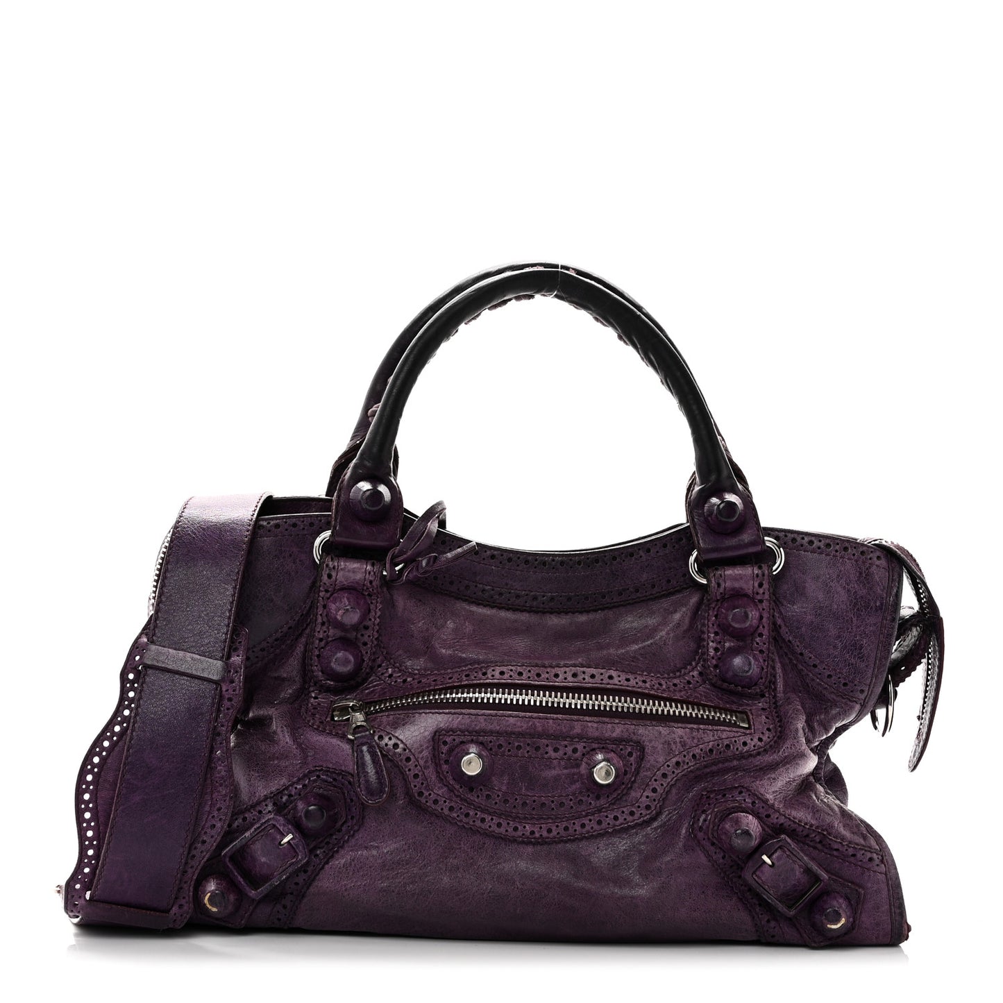 Agneau Giant Brogues Hardware City Raisin