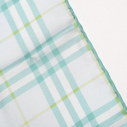 Burberry Silk Check Scarf Green 19 of 20
