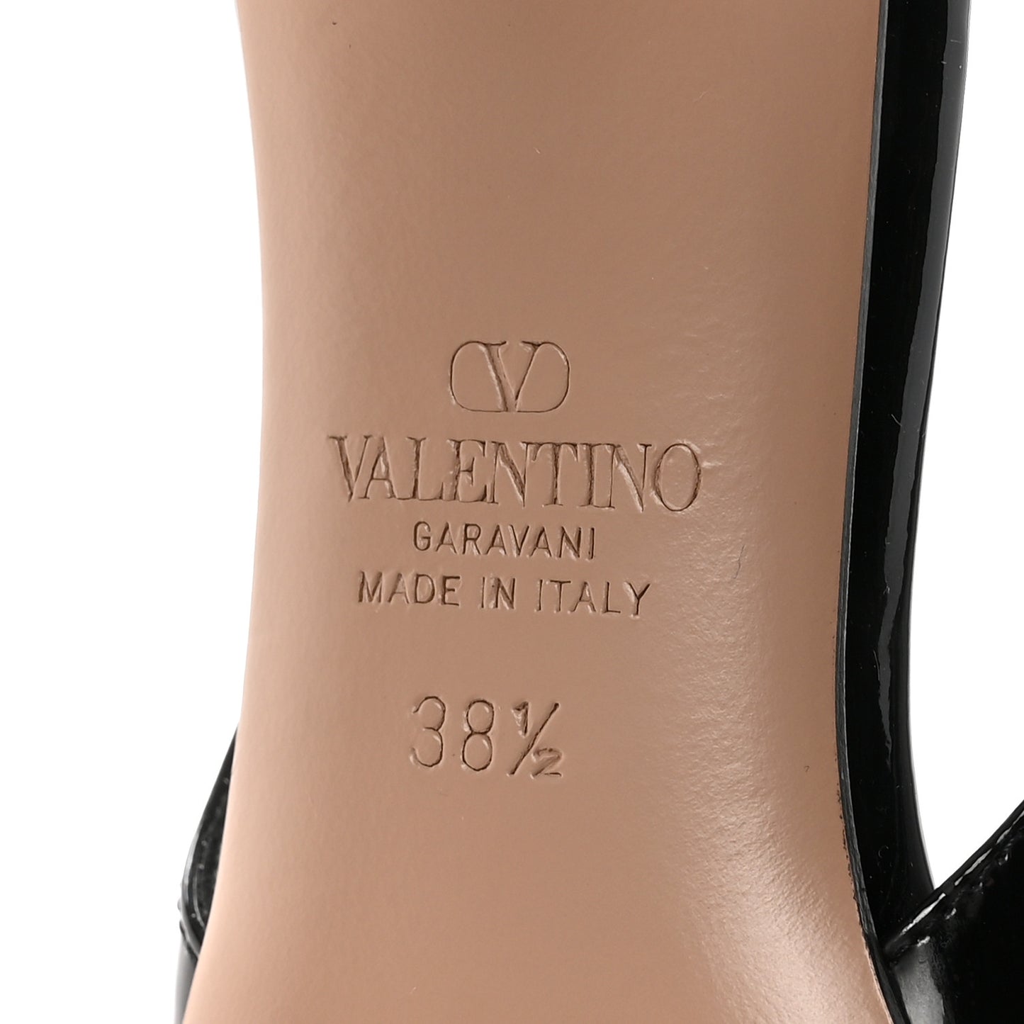 Patent Signature Vlogo Slingback 65mm Pumps 38.5 Black