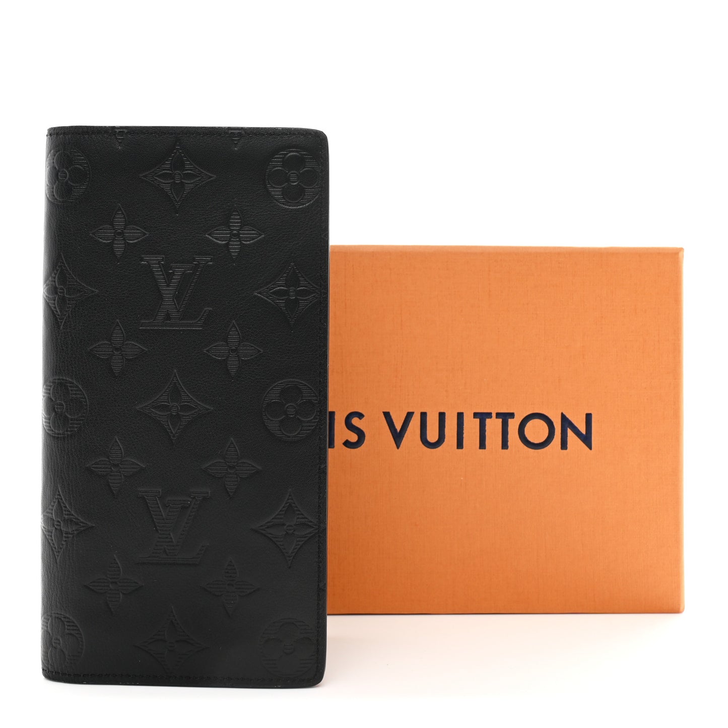 Calfskin Monogram Shadow Brazza Wallet Black