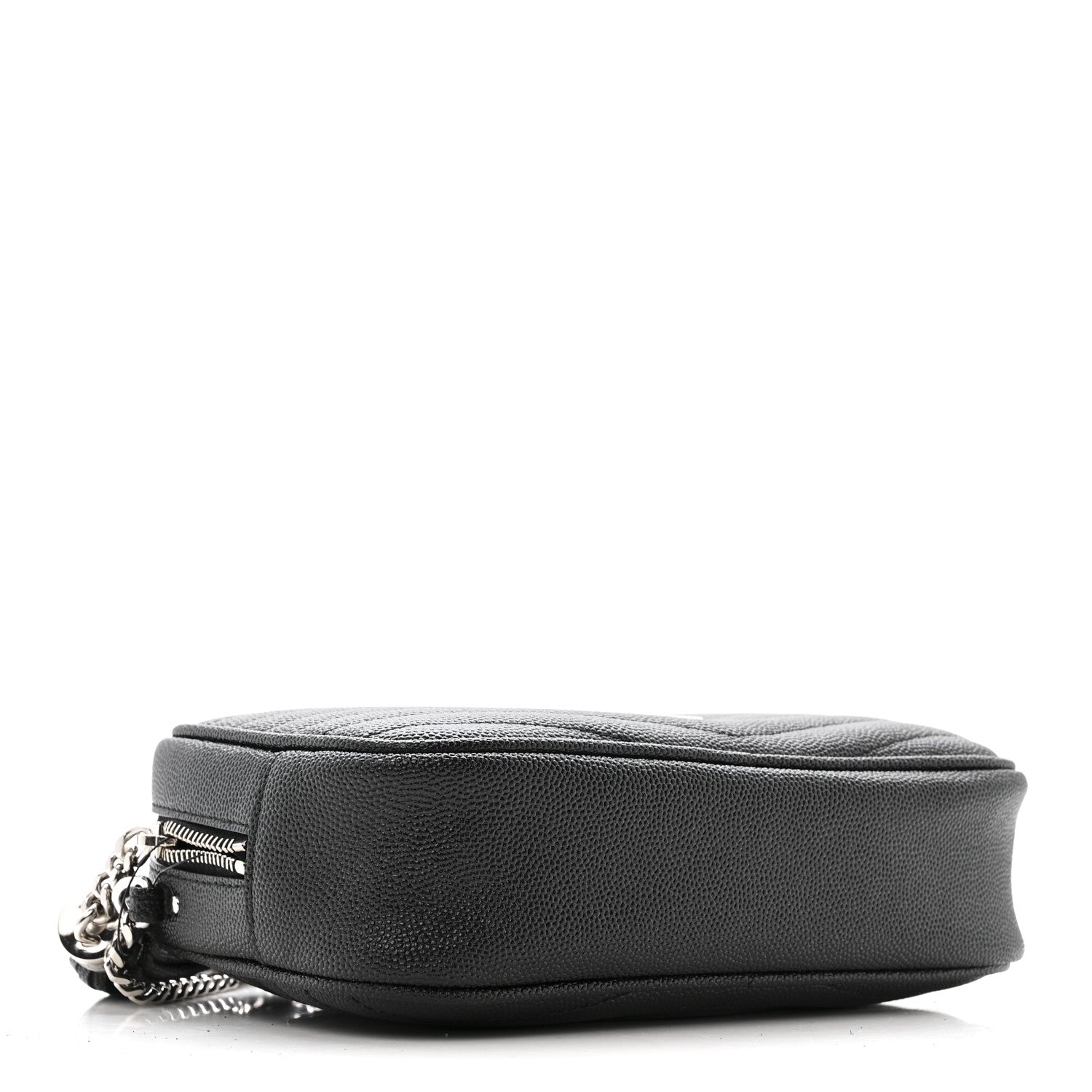 Saint Laurent Grain De Poudre Matelasse Monogram Mini Lou Camera Bag Black 4 of 13