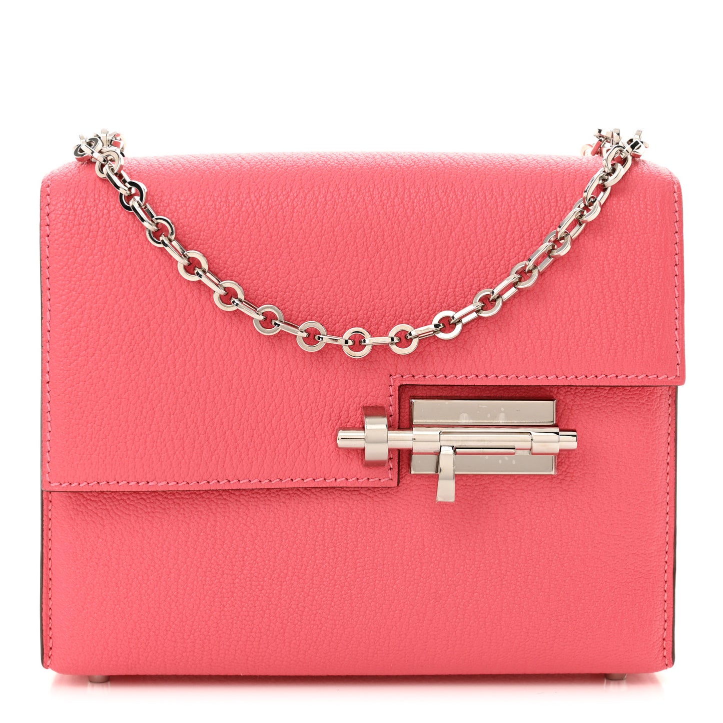 Chevre Mysore Mini Verrou Chaine Bag Rose Lipstick
