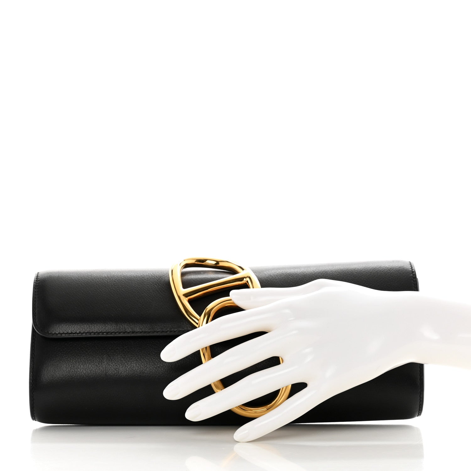 Hermes Evergrain Egee Clutch Black 2 of 11