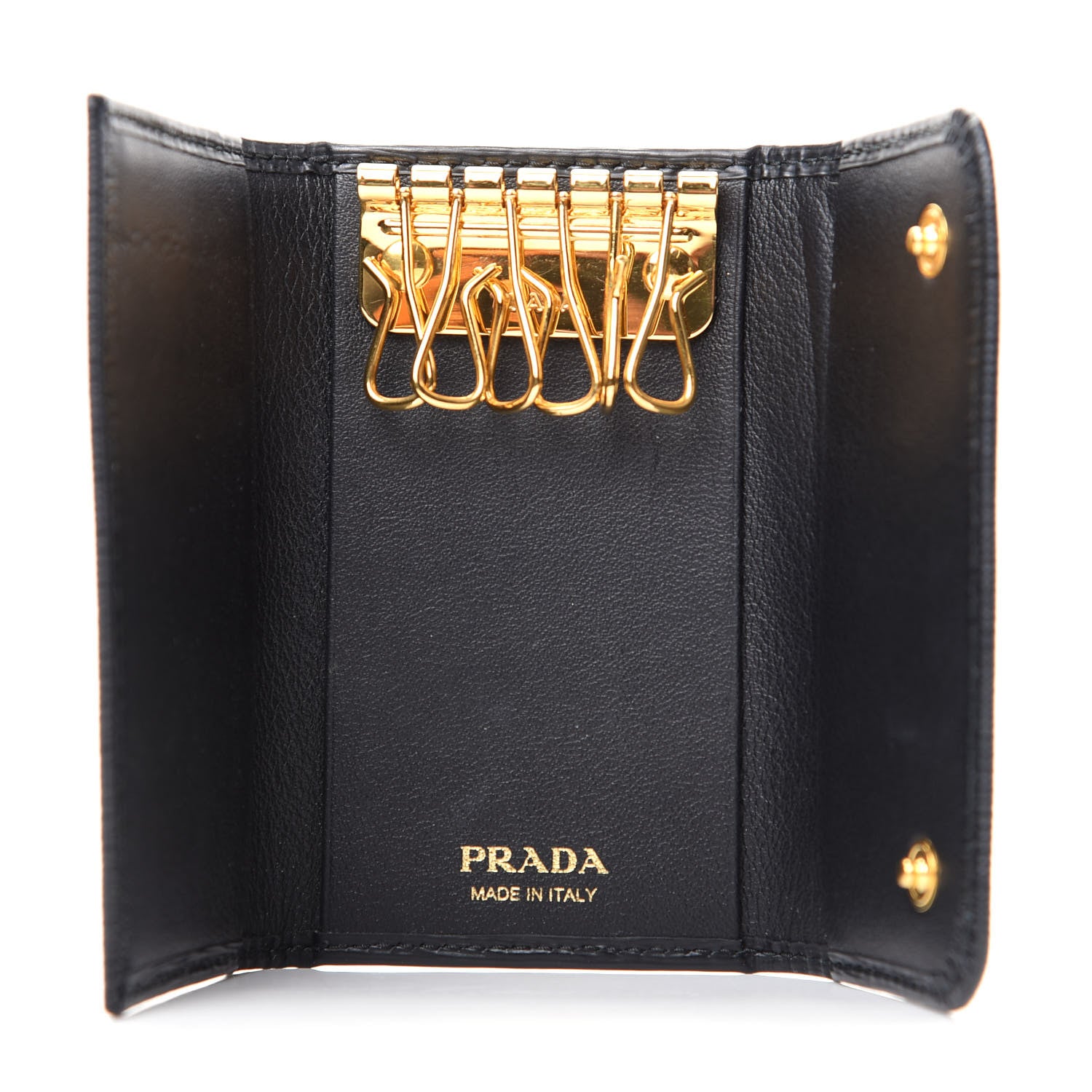 Prada Vitello Move 6 Key Holder Black 5 of 7