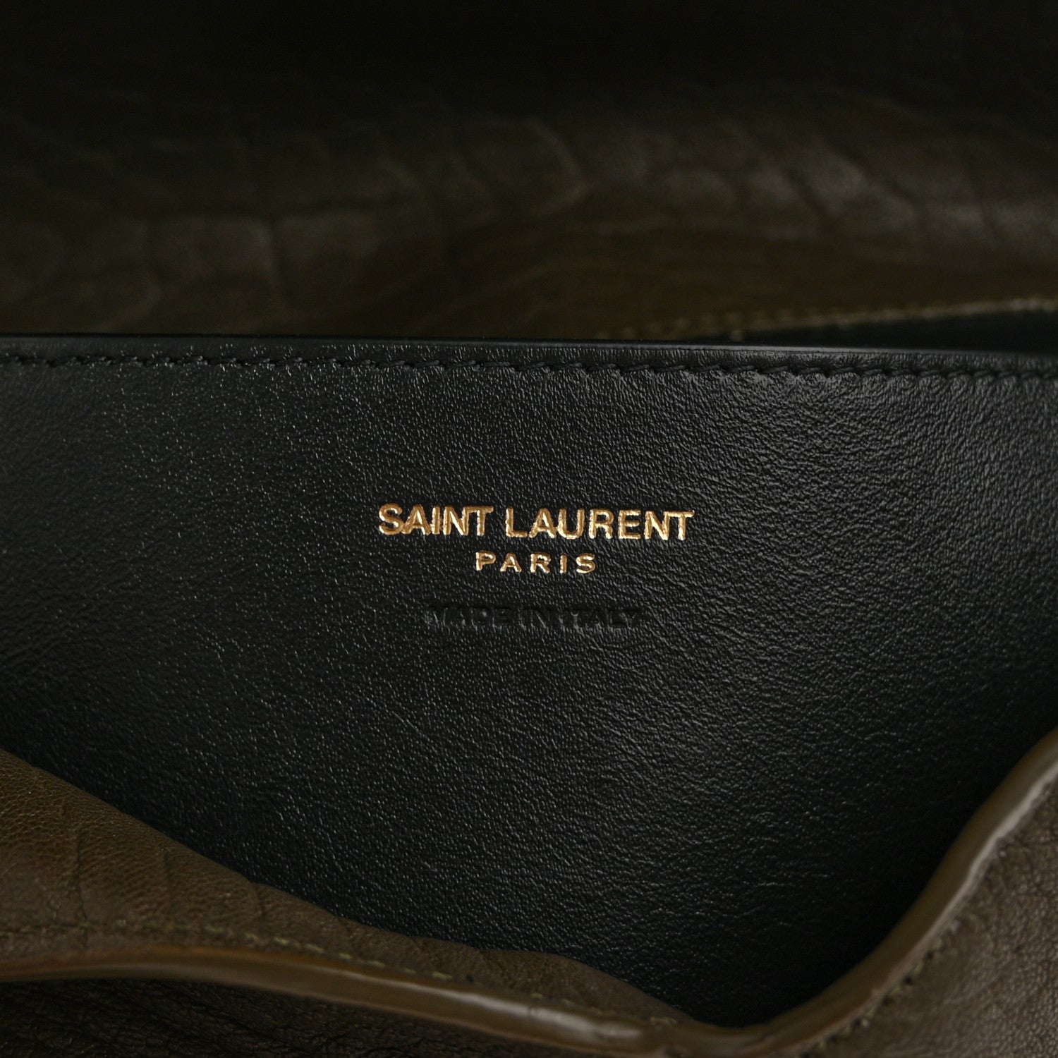 Saint Laurent Lambskin Large Cassandre Envelope Pouch Light Musk 5 of 6