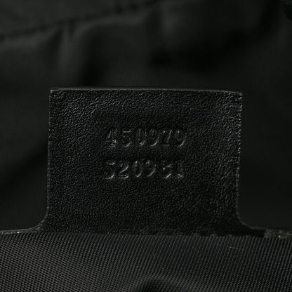 Gucci Techno Canvas Web L'Aveugle Par Amour Embroidered Drawstring Backpack Black 7 of 11