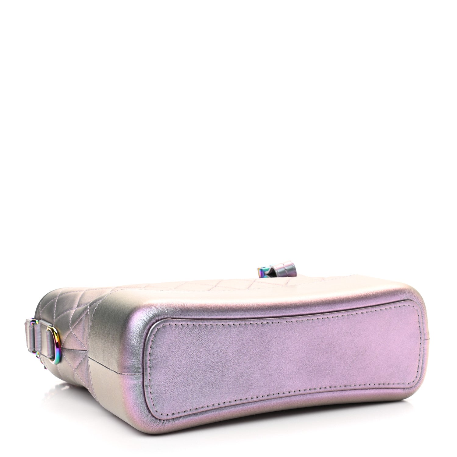 Chanel Iridescent Lambskin Calfskin Quilted Medium Gabrielle Hobo Light Purple 4 of 14