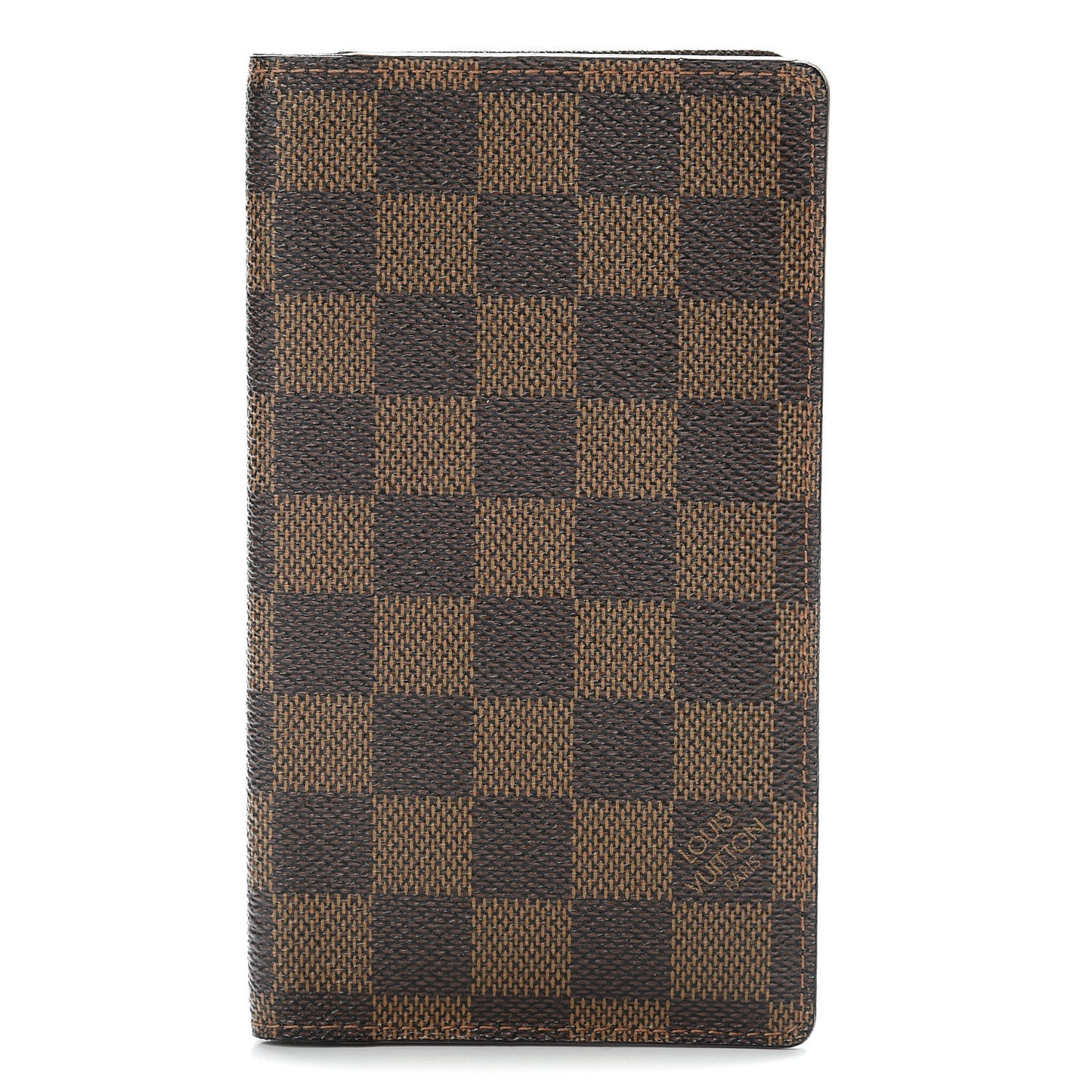 Damier Ebene Checkbook Cover Wallet