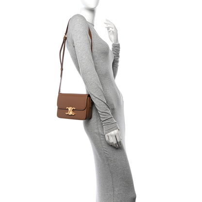 Celine Shiny Calfskin Teen Triomphe Bronze 2 of 12