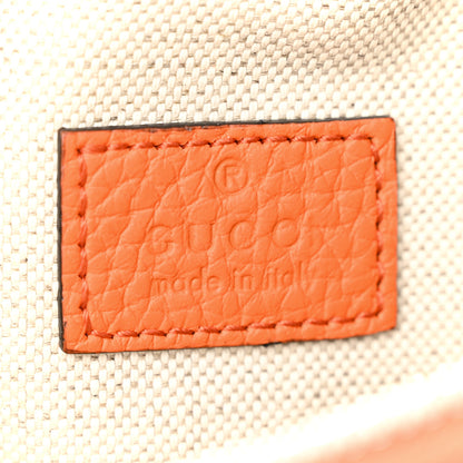 Gucci Piuma Calfskin Jumbo GG Embossed Small Belt Bag Good Orange 6 of 11