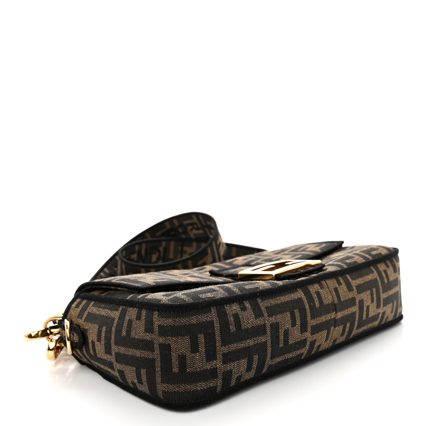 Fabric Jacquard FF 1974 Medium Baguette Tobacco Moro Black