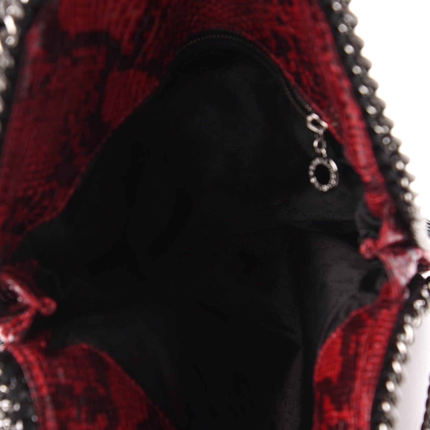 Eco Python Falabella Fold Over Tote Red