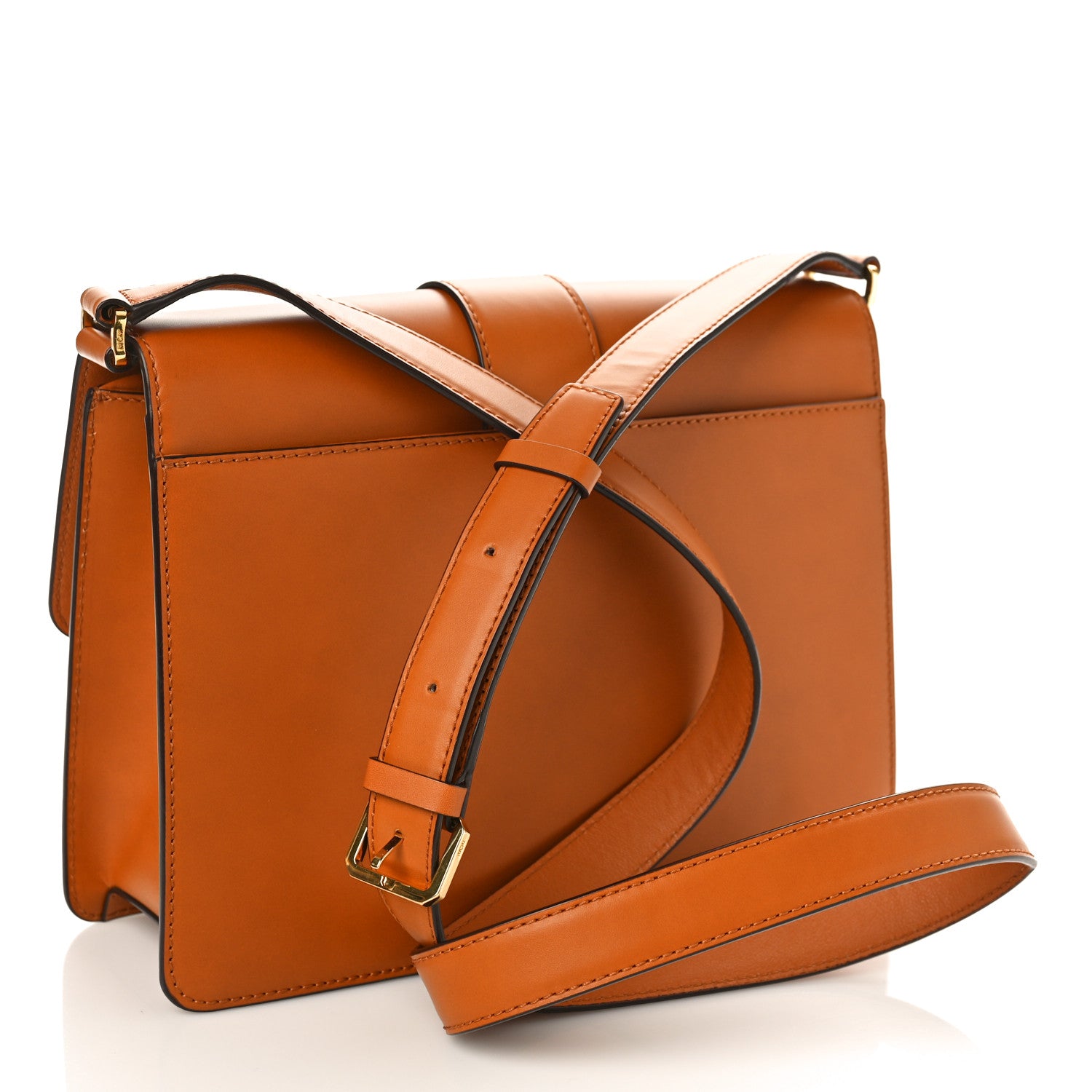MCM Cubic Monogram Medium Tracy Shoulder Bag Cognac 2 of 8