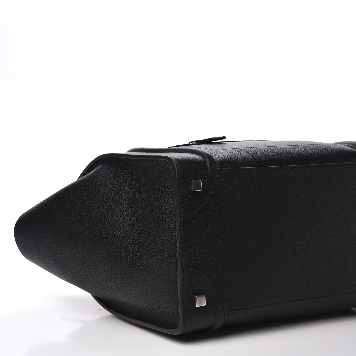 Celine Drummed Calfskin Mini Luggage Black 5 of 8