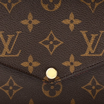Louis Vuitton Monogram Pochette Felicie Chain Wallet Fuchsia 8 of 10