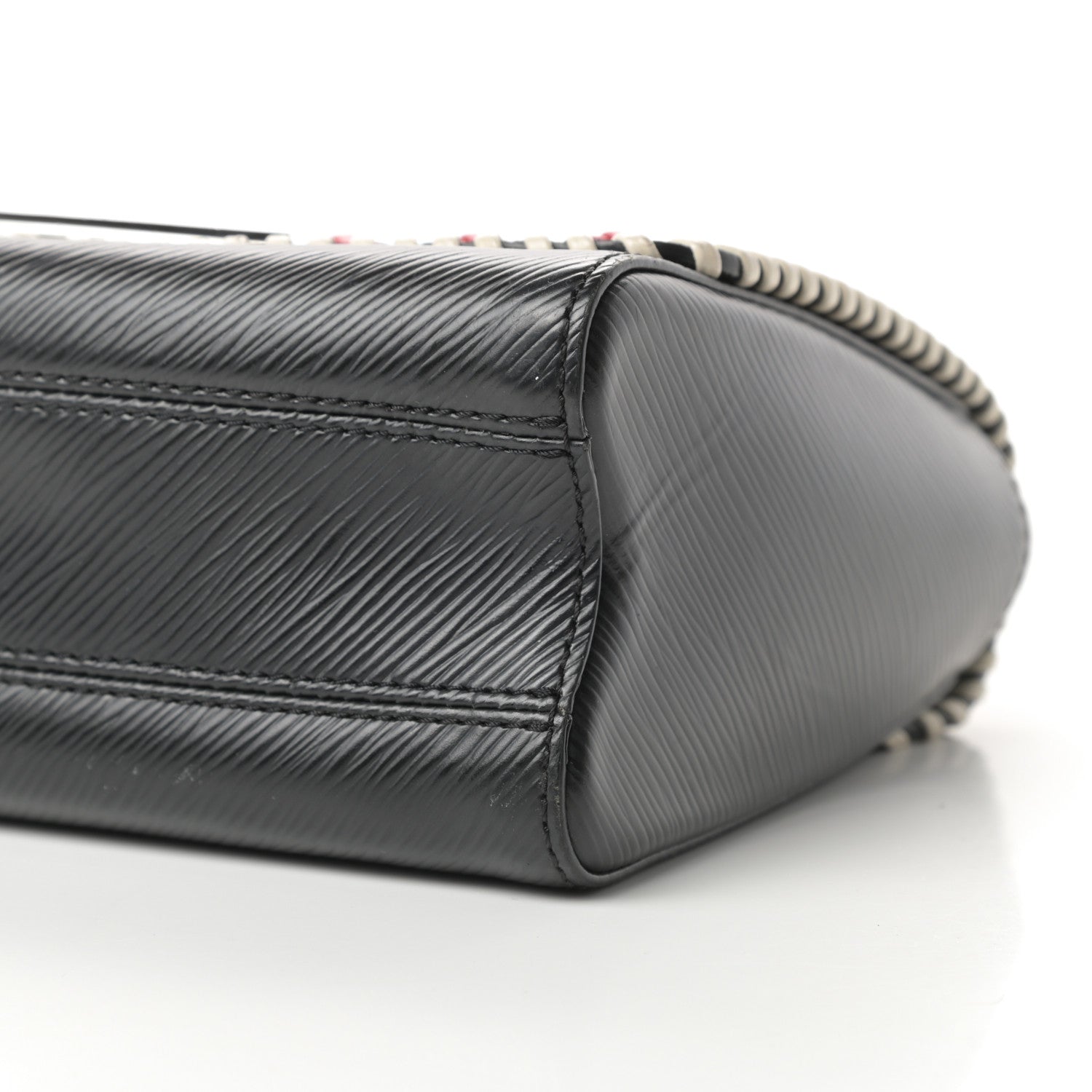Louis Vuitton Epi Braided Twist Shoulder Bag MM Black 10 of 11