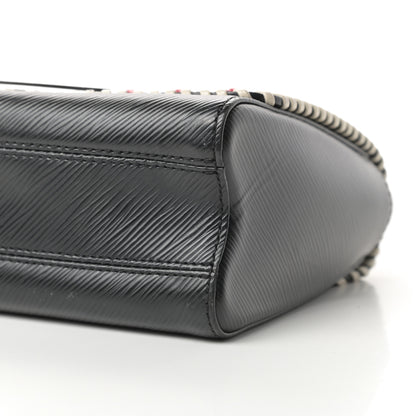 Louis Vuitton Epi Braided Twist Shoulder Bag MM Black 10 of 11