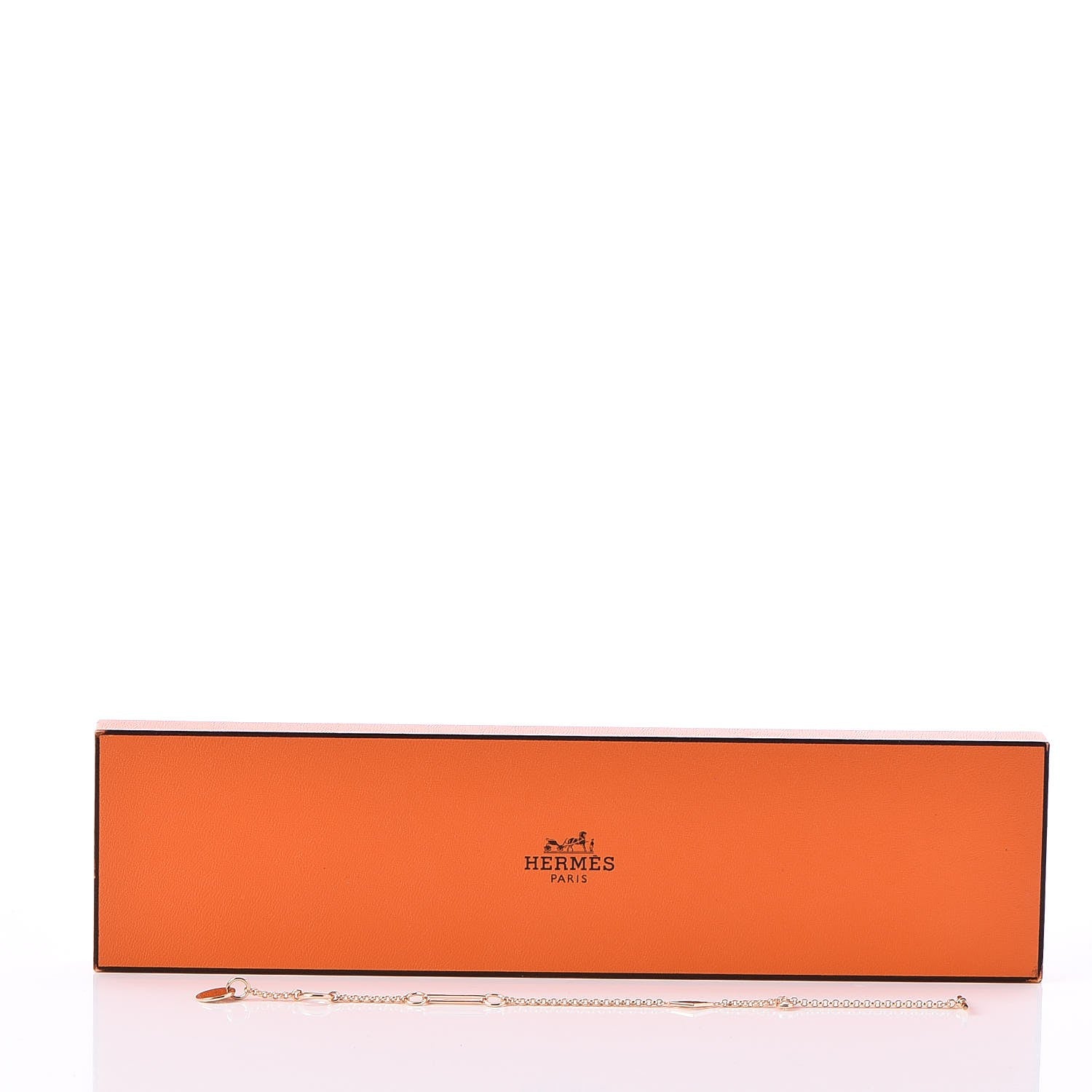 Hermes 18K Rose Gold Diamond Gambade Bracelet SH 7 of 7