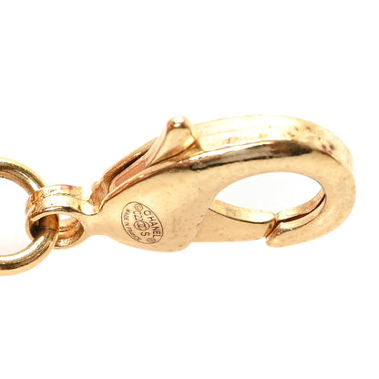 Chanel Metal Enamel Quilted CC Chain Logo Belt Gold White 3 of 4