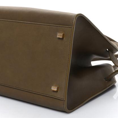 The Row Polished Saddle Calfskin Soft Margaux 12 Muschio 8 of 8