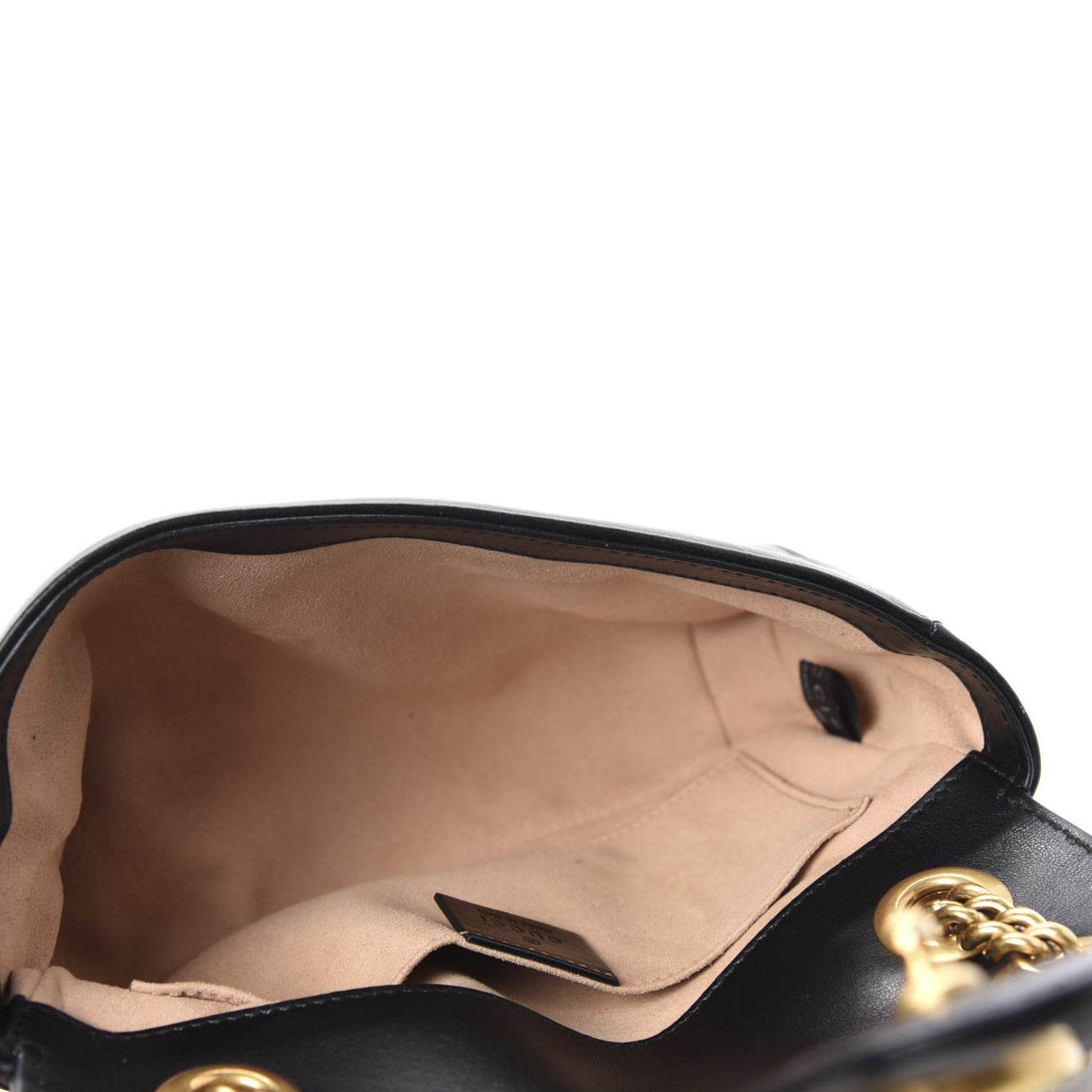 Calfskin Matelasse Mini GG Marmont Shoulder Bag Black