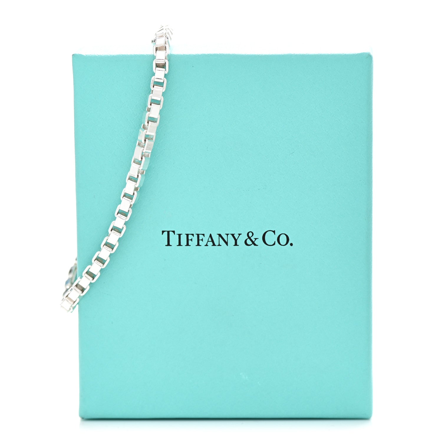 Tiffany Sterling Silver 4mm Venetian Link Bracelet 5 of 5