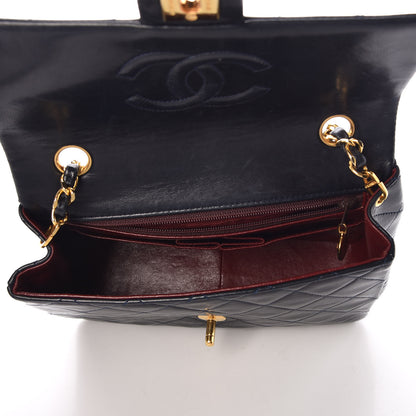 Chanel Lambskin Quilted Small Flap Navy 7 of 10