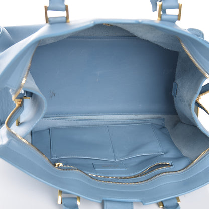 Saint Laurent Calfskin Medium Classic Y Cabas Blue Glacier 5 of 18