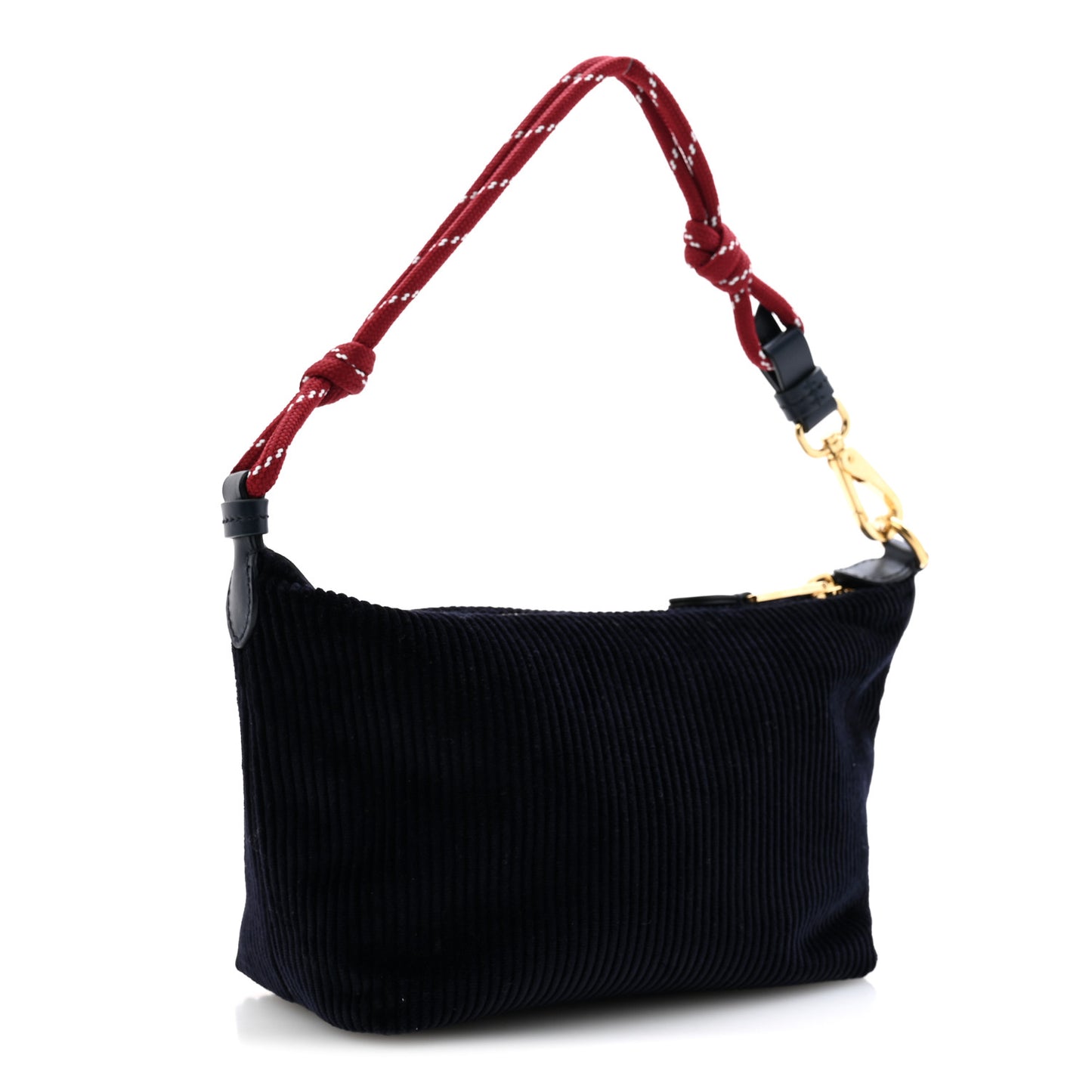 Velvet Pouch Bag Navy Amaranto