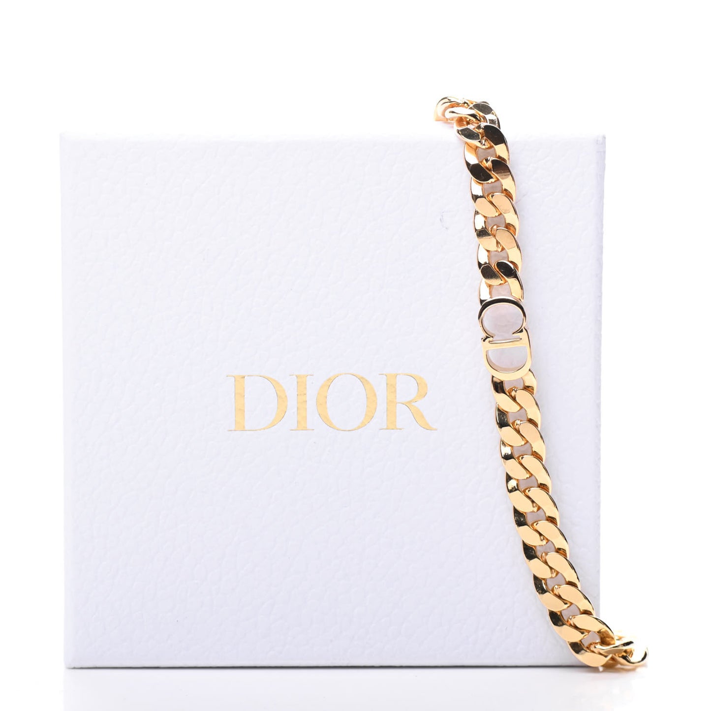 Metal CD Choker Necklace Gold