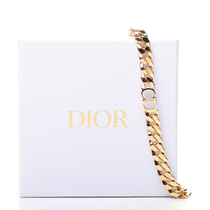 Christian Dior Metal CD Choker Necklace Gold 6 of 6