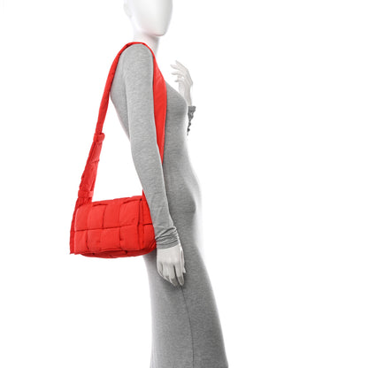 Bottega Veneta Nylon Intrecciato Padded Tech Cassette Bag Red 2 of 11
