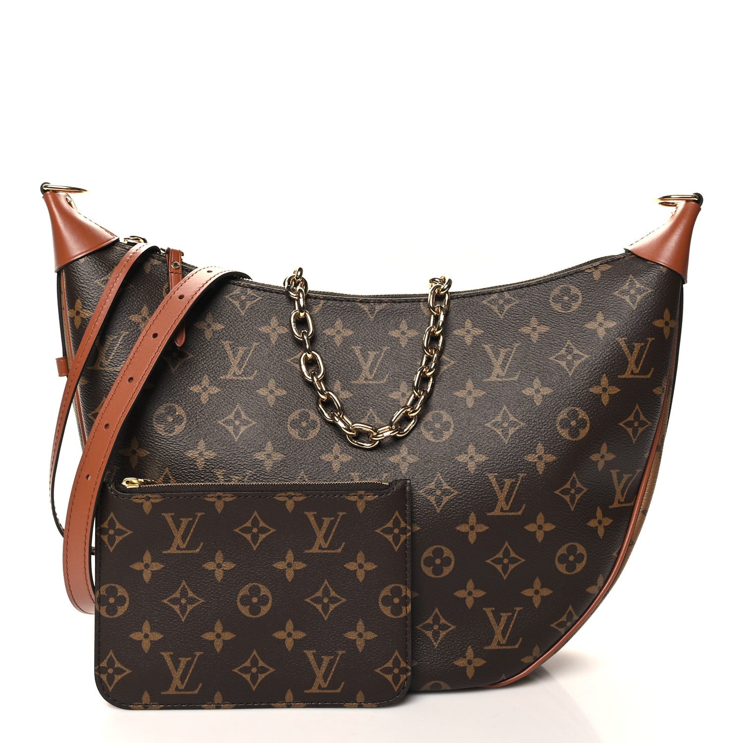 Reverse Monogram Loop Hobo