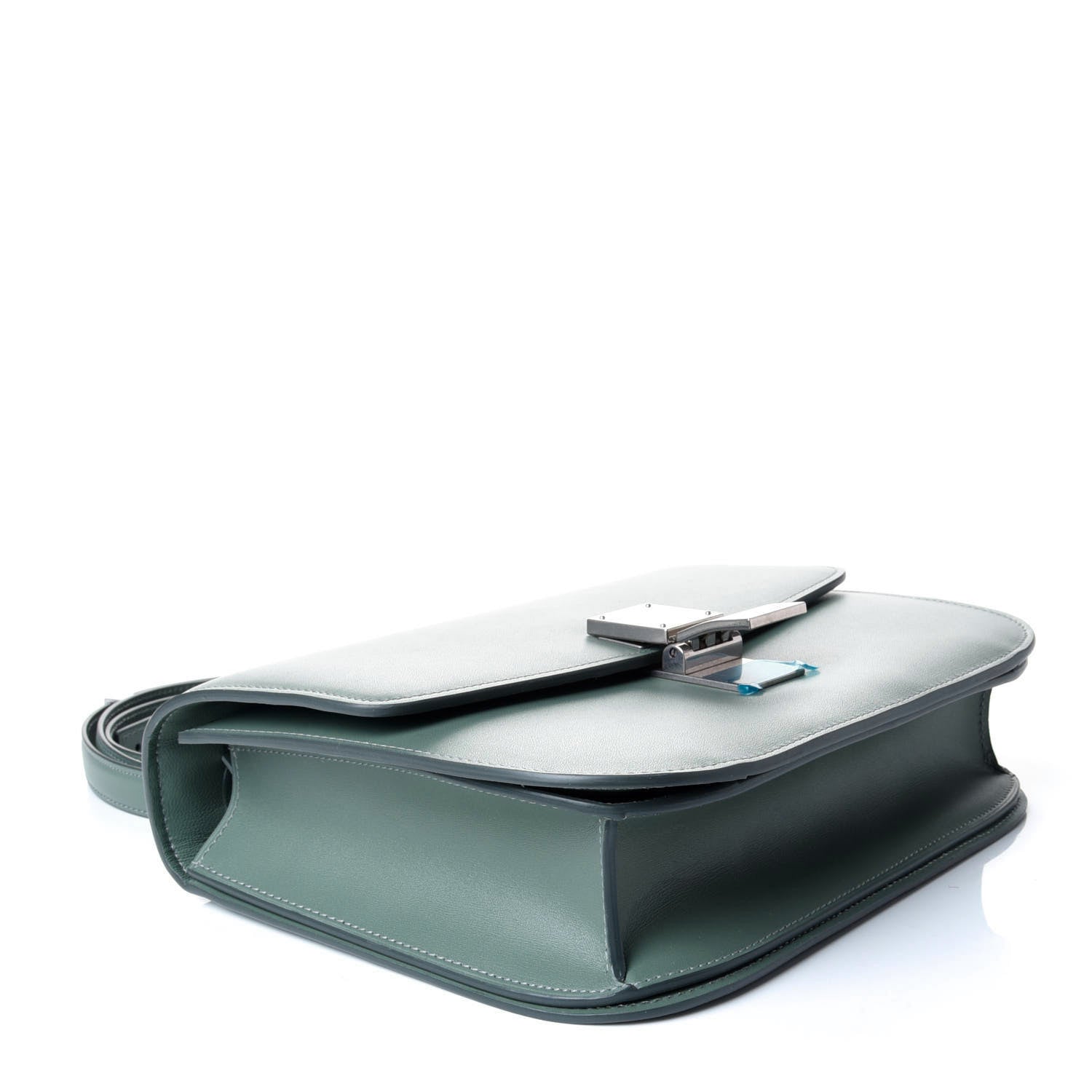 Celine Box Calfskin Classic Box Medium Flap Bag Jade 3 of 5