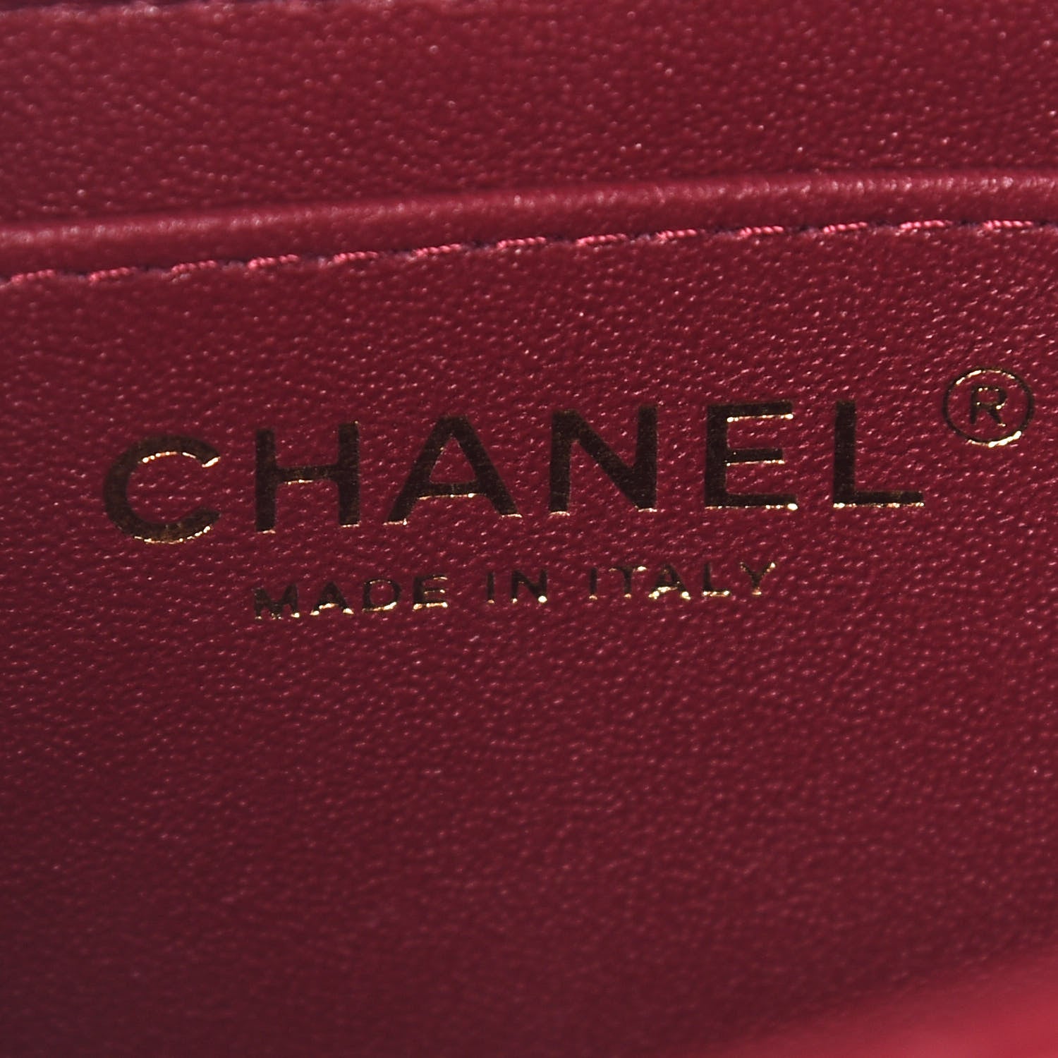 Chanel Lambskin Quilted Mini Rectangular Flap Burgundy 5 of 8