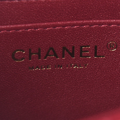 Chanel Lambskin Quilted Mini Rectangular Flap Burgundy 5 of 8