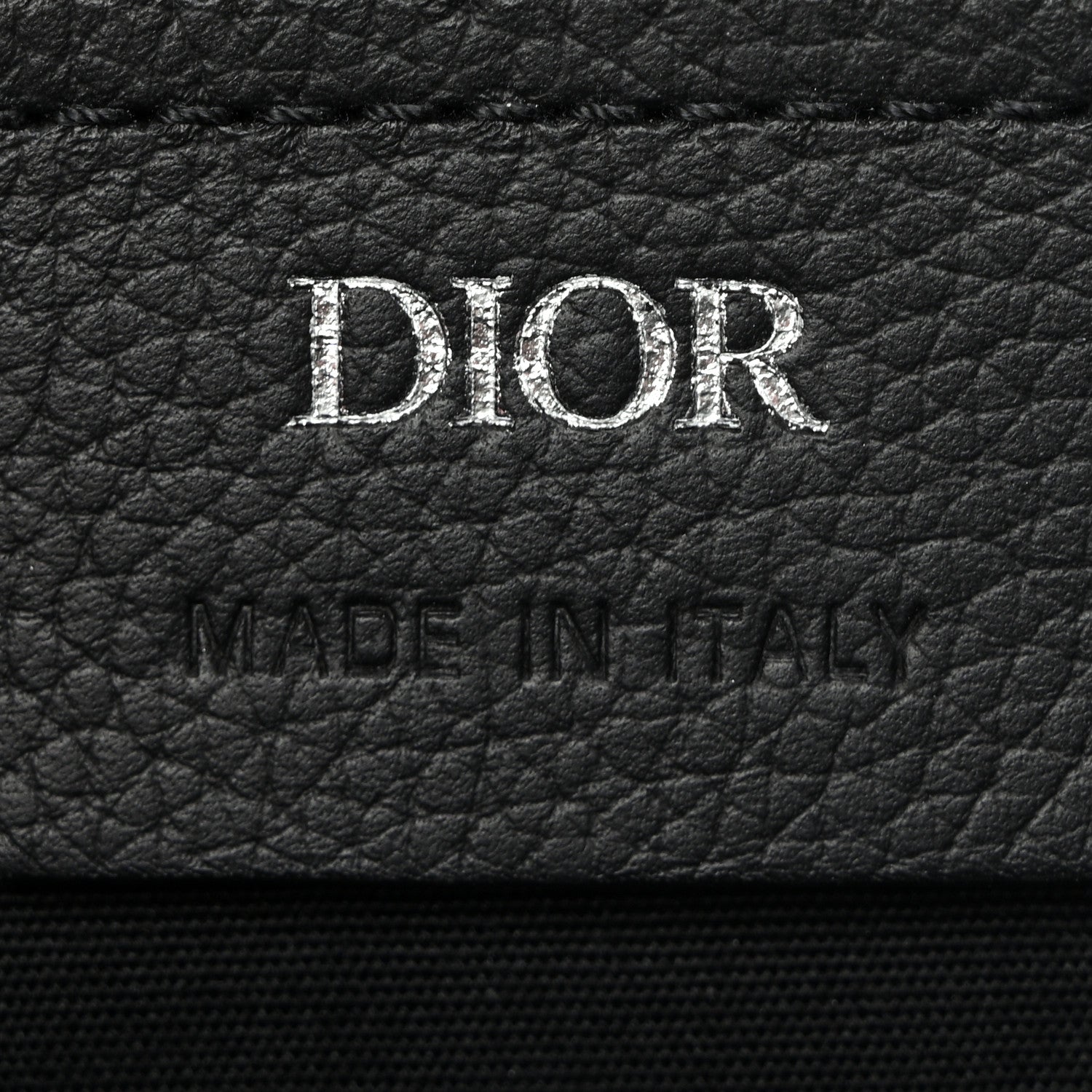 Christian Dior Oblique Jacquard Grained Calfskin Small Saddle Messenger Bag Beige Black 6 of 11