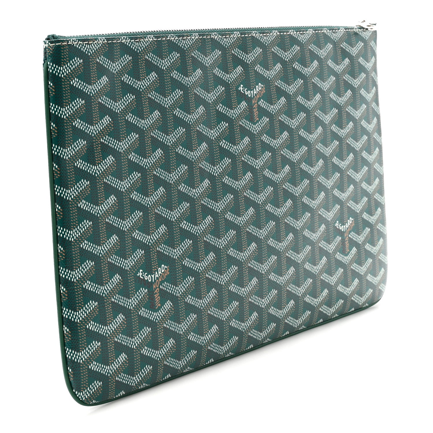 Goyard Goyardine Senat Pochette MM Green 3 of 7