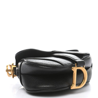Christian Dior Goatskin Micro Saddle Bag Black 4 of 10