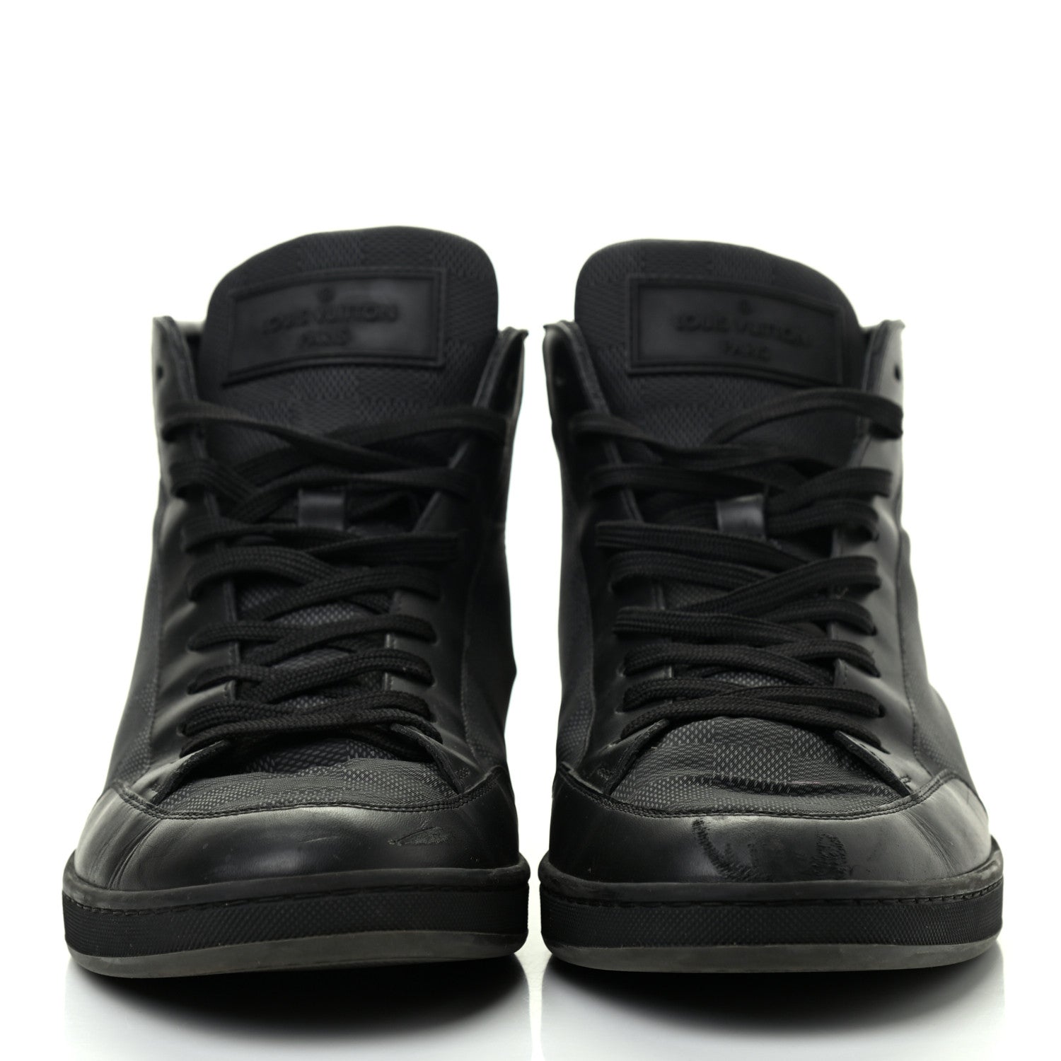 Louis Vuitton Damier Graphite Offshore Sneaker Boots 8 Black 2 of 14