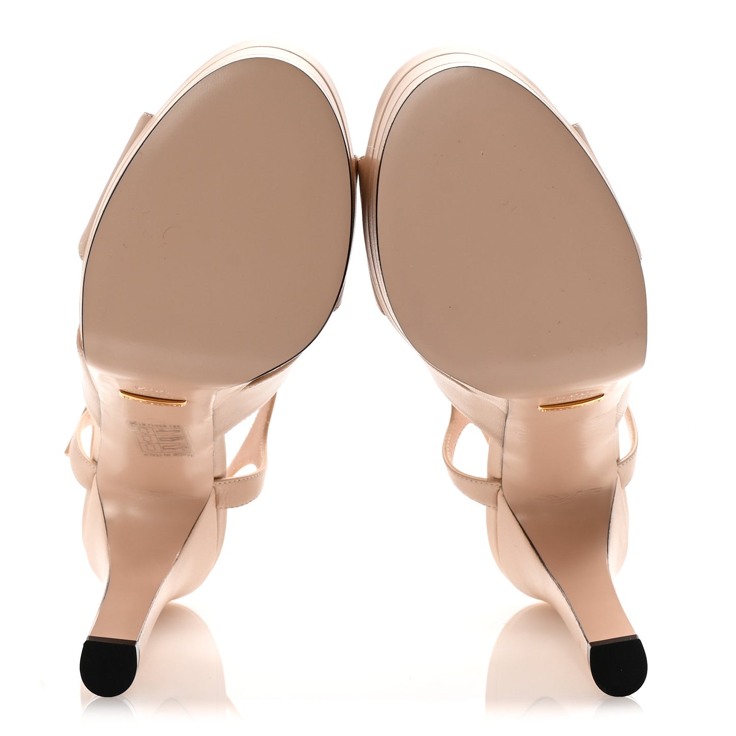 Malaga Kid Double G 150mm Platform Sandals 39.5 Skin Rose