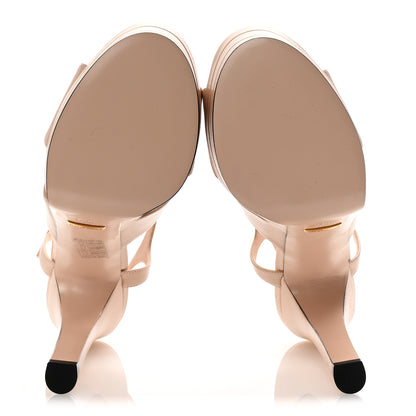 Gucci Malaga Kid Double G 150mm Platform Sandals 39.5 Skin Rose 6 of 9