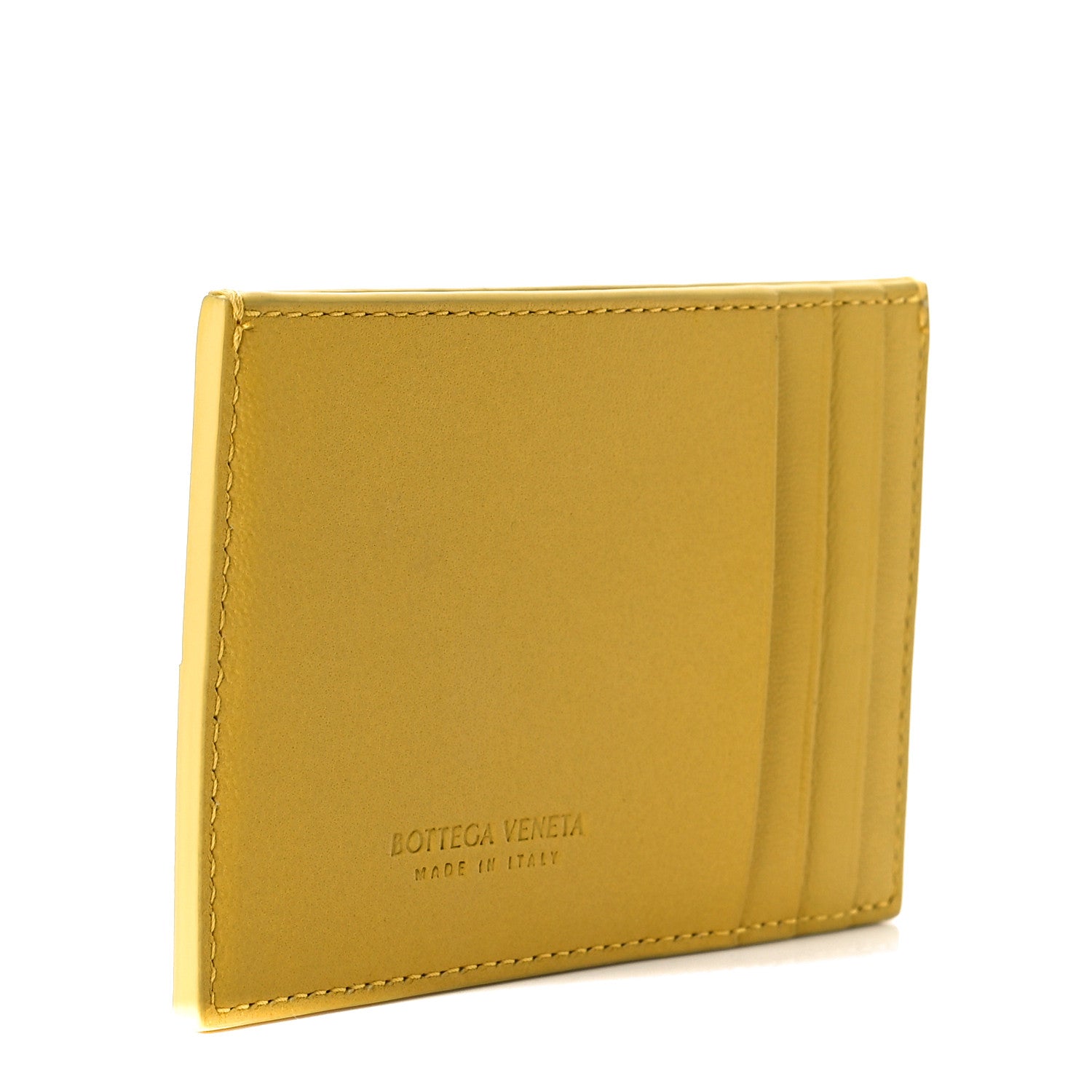 Bottega Veneta Nappa Maxi Intrecciato Credit Card Case Buttercup 2 of 7