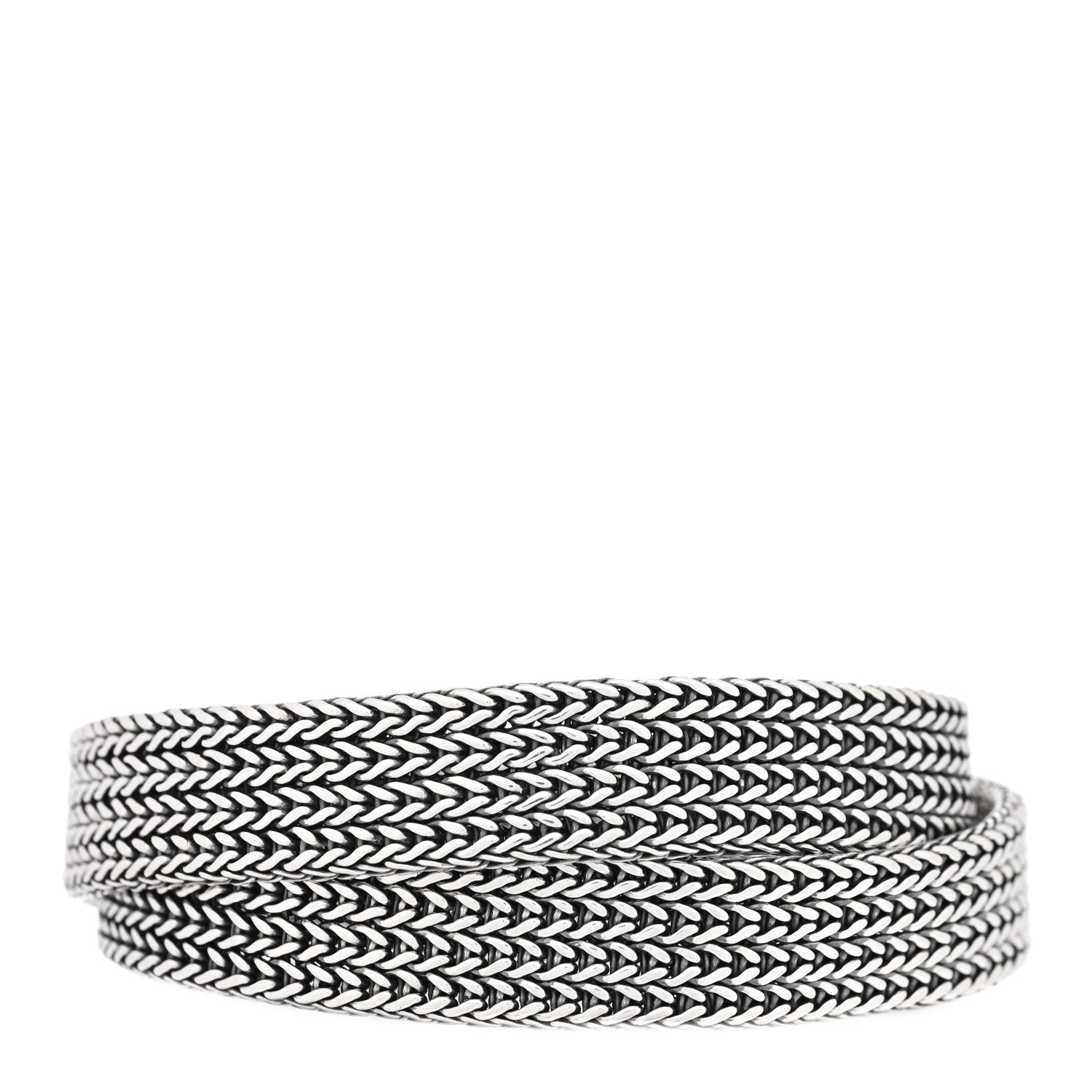 John Hardy Sterling Silver Double Wrap Bracelet 1 of 3