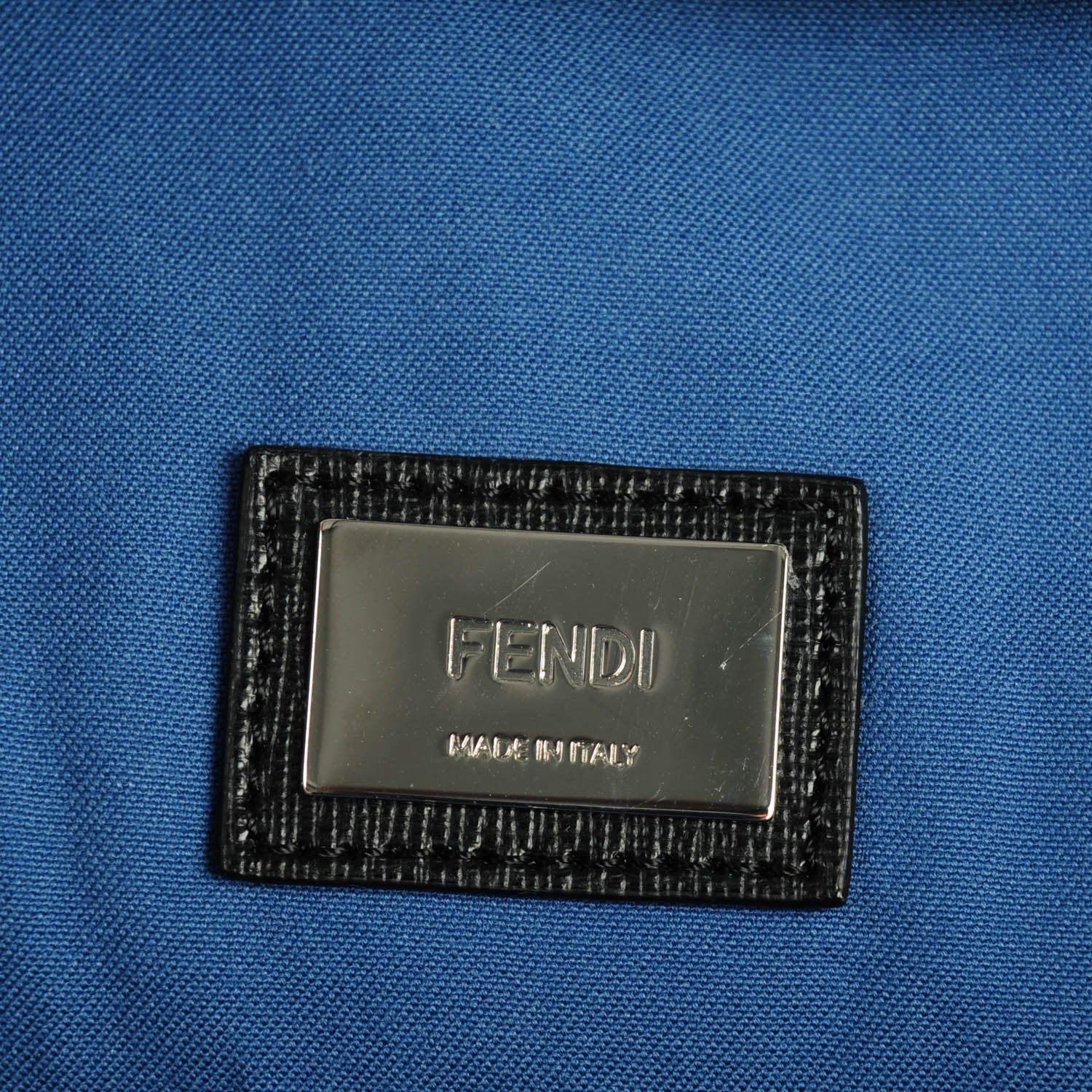 Fendi Vitello Elite Cuoio Monster Buggies Medium Roll Tote Black Multicolor Blue Cobalto 6 of 8