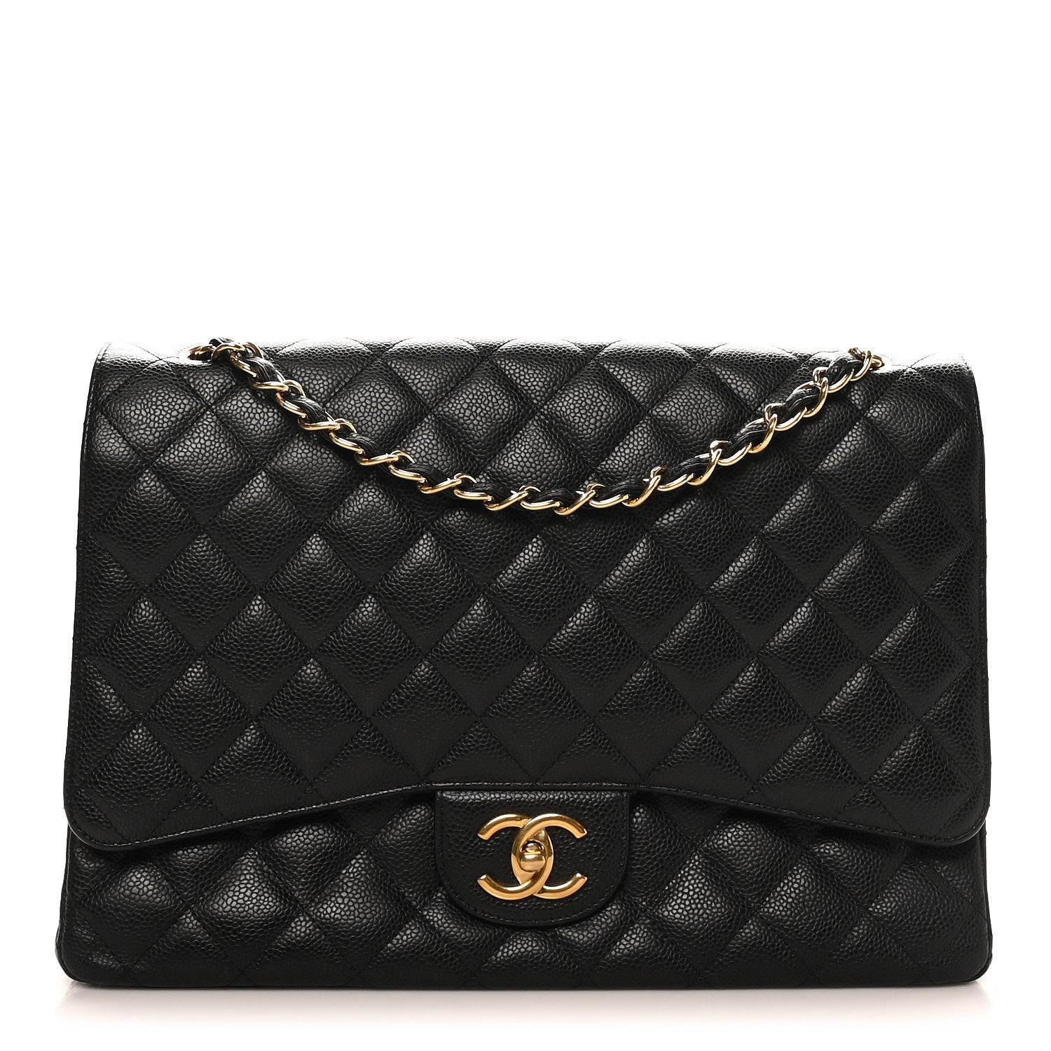 Chanel Caviar Quilted Maxi Double Flap Black 1 of 10